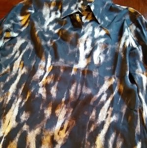 Just Cavalli long sleeve silk blouse